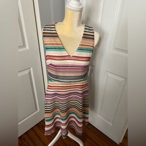 NWT - Multi color striped dress by DM Collection.